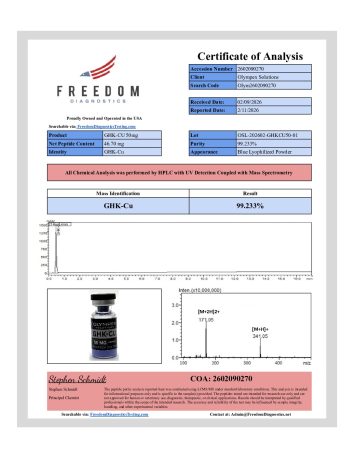COA-olympex solutions peptides
